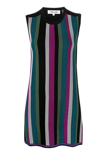 DVF Diane von Furstenberg Meta striped minidress - Nero