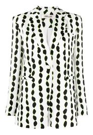 DVF Diane von Furstenberg Dalton abstract-print blazer - Bianco