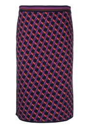 DVF Diane von Furstenberg abstract-print knitted skirt - Viola