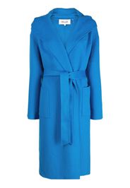 DVF Diane von Furstenberg felted wool long coat - Blu