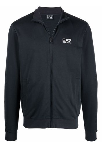 Ea7 Emporio Armani chest-logo lightweight jacket - Blu