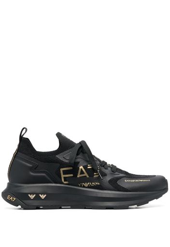 Ea7 Emporio Armani Alture logo-print low-top sneakers - Nero