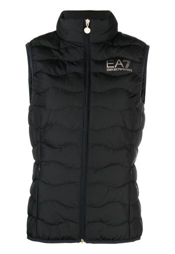 Ea7 Emporio Armani Gilet con stampa - Nero