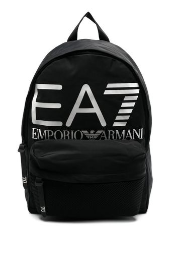 Ea7 Emporio Armani logo-print backpack - Nero