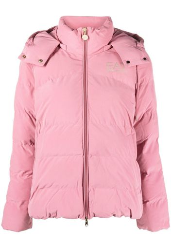 Ea7 Emporio Armani hooded zip-up jacket - Rosa