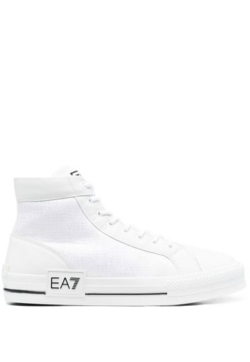 Ea7 Emporio Armani lace-up high-top sneakers - Bianco