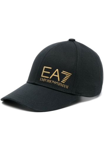 Ea7 Emporio Armani Cappello da baseball goffrato - Nero