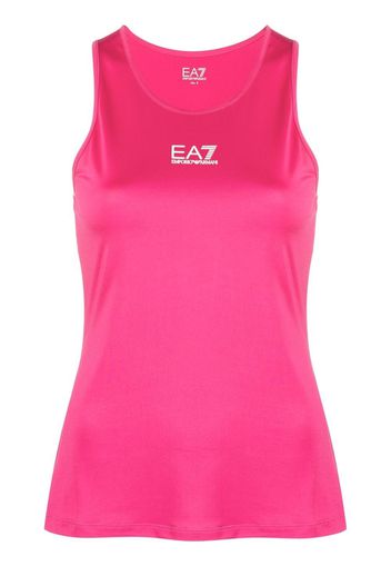 Ea7 Emporio Armani logo sleeveless tank top - Rosa