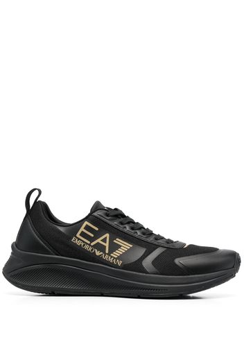 Ea7 Emporio Armani logo-patch sneakers - Nero