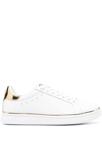 Ea7 Emporio Armani two-tone low-top sneakers - Bianco