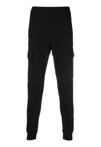 Ea7 Emporio Armani logo-print cargo trousers - Nero