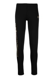 Ea7 Emporio Armani Leggings con stampa - Nero