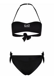 Ea7 Emporio Armani halterneck tie-side bikini - Nero