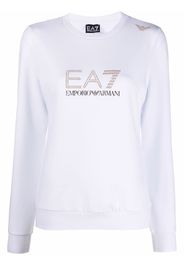 Ea7 Emporio Armani stud-detail long-sleeved T-Shirt - Bianco