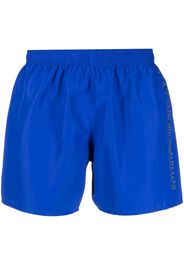 Ea7 Emporio Armani logo-print swim shorts - Blu