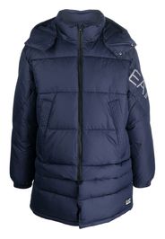 Ea7 Emporio Armani Mountain hooded padded coat - Blu