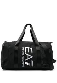 Ea7 Emporio Armani logo-print zipped holdall - Nero