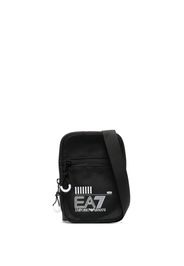 Ea7 Emporio Armani Borsa messenger con stampa - Nero