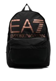 Ea7 Emporio Armani Zaino con stampa - Nero