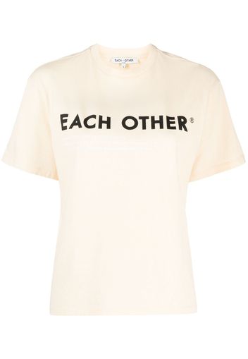 Each X Other T-shirt con stampa - Giallo