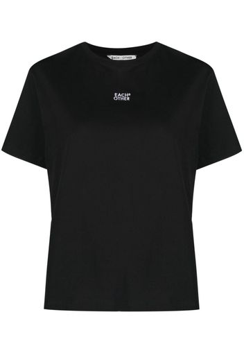 Each X Other logo-print crew-neck T-shirt - Nero