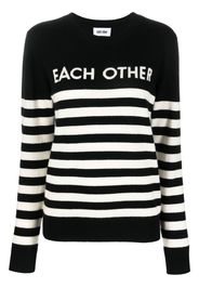 Each X Other Maglione a righe - Nero