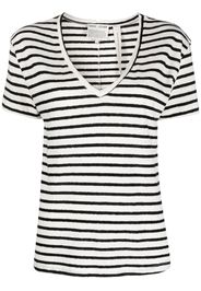 Each X Other striped V-neck T-shirt - Bianco