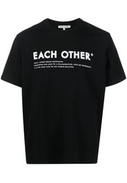 Each X Other T-shirt con stampa - Nero