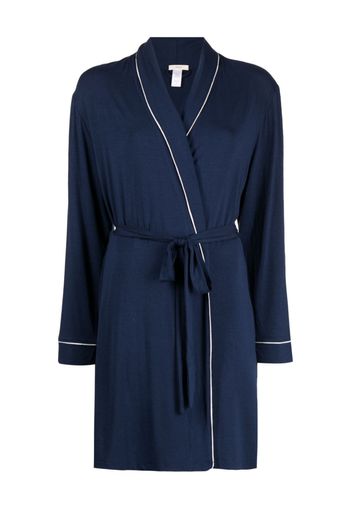 Eberjey two-tone modal robe - Blu