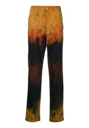 Eckhaus Latta distressed straight-leg jeans - Multicolore