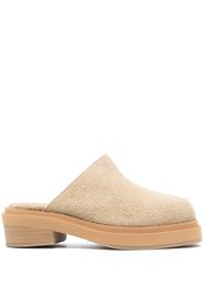 Eckhaus Latta Zoe square-toe mules - Toni neutri