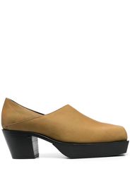 Eckhaus Latta 60mm square-toe cowboy clogs - Verde