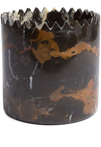 Triangoli Vase, Black And Gold