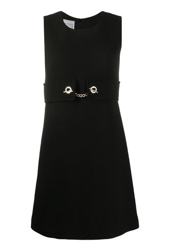 sleeveless shift dress