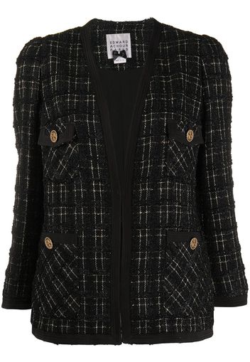 Edward Achour Paris Cappotto in tweed - Nero