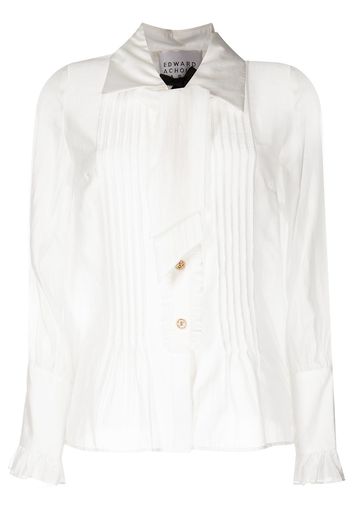 Edward Achour Paris Blusa con pettorina - Bianco