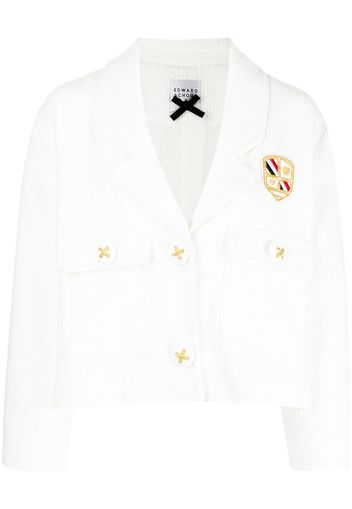 Edward Achour Paris single breasted blazer - Bianco