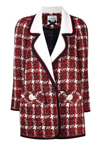 Edward Achour Paris tweed-style blazer - Rosso