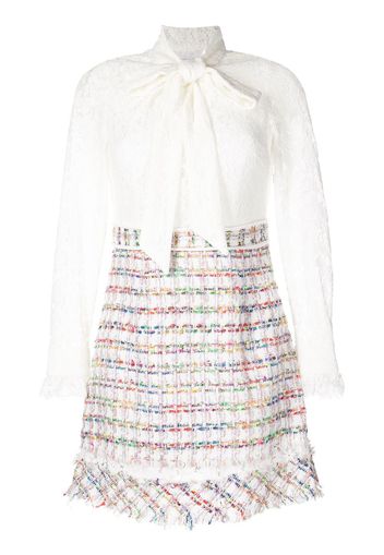 Edward Achour Paris bow-detail dress - Bianco