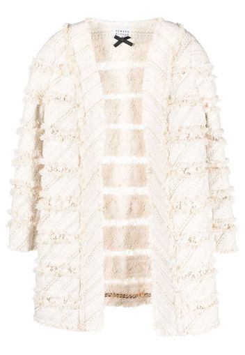 Edward Achour Paris mid-length bouclé coat - Toni neutri