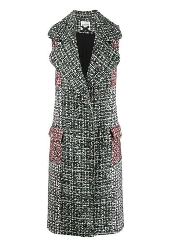 Edward Achour Paris sleeveless tweed coat - MULTI