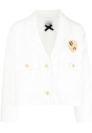 Edward Achour Paris single breasted blazer - Bianco