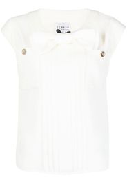 Edward Achour Paris Top con fiocco - Bianco