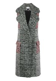 Edward Achour Paris sleeveless tweed coat - MULTI