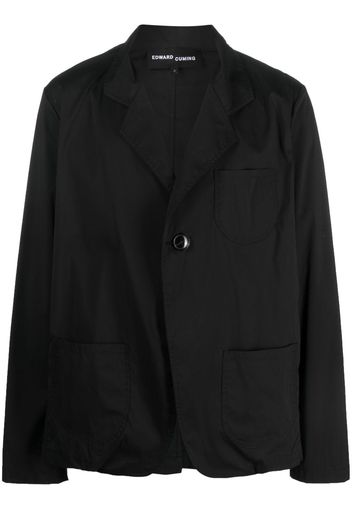 Edward Cuming Blazer con revers a lancia - Nero