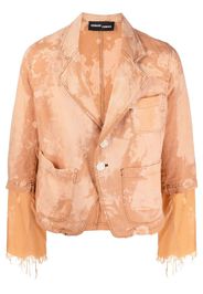 Edward Cuming Blazer crop - Marrone