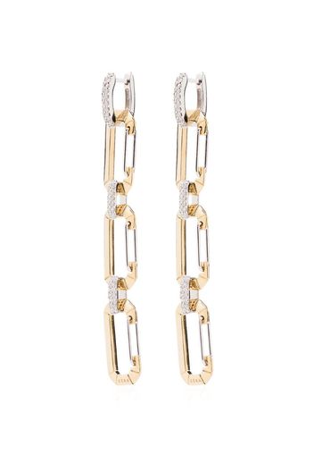 18kt yellow gold Chiara drop earrings