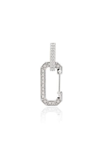 Orecchino Chiara in oro bianco 18kt con diamanti