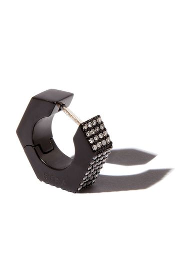 EÉRA 18kt black gold Bullone diamond earring - Nero