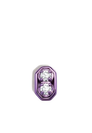 EÉRA 18kt white gold Roma diamond earring - Argento